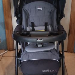 Chicco Cortina Stroller Easy Fold... Adjustable Shade..See All Pictures Read Description 