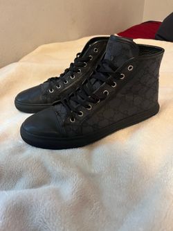 Black Gucci high top sneakers #luxury #sneakers