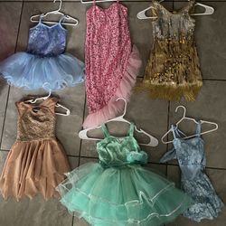 Little Girls Dance Costumes Fits Most 4 And 5 Year Olds