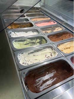 Commercial Gelato Ice Cream Display Case