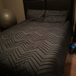 Queen Size Bed and Nightstand 
