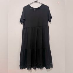 Taohuadao Black Dress