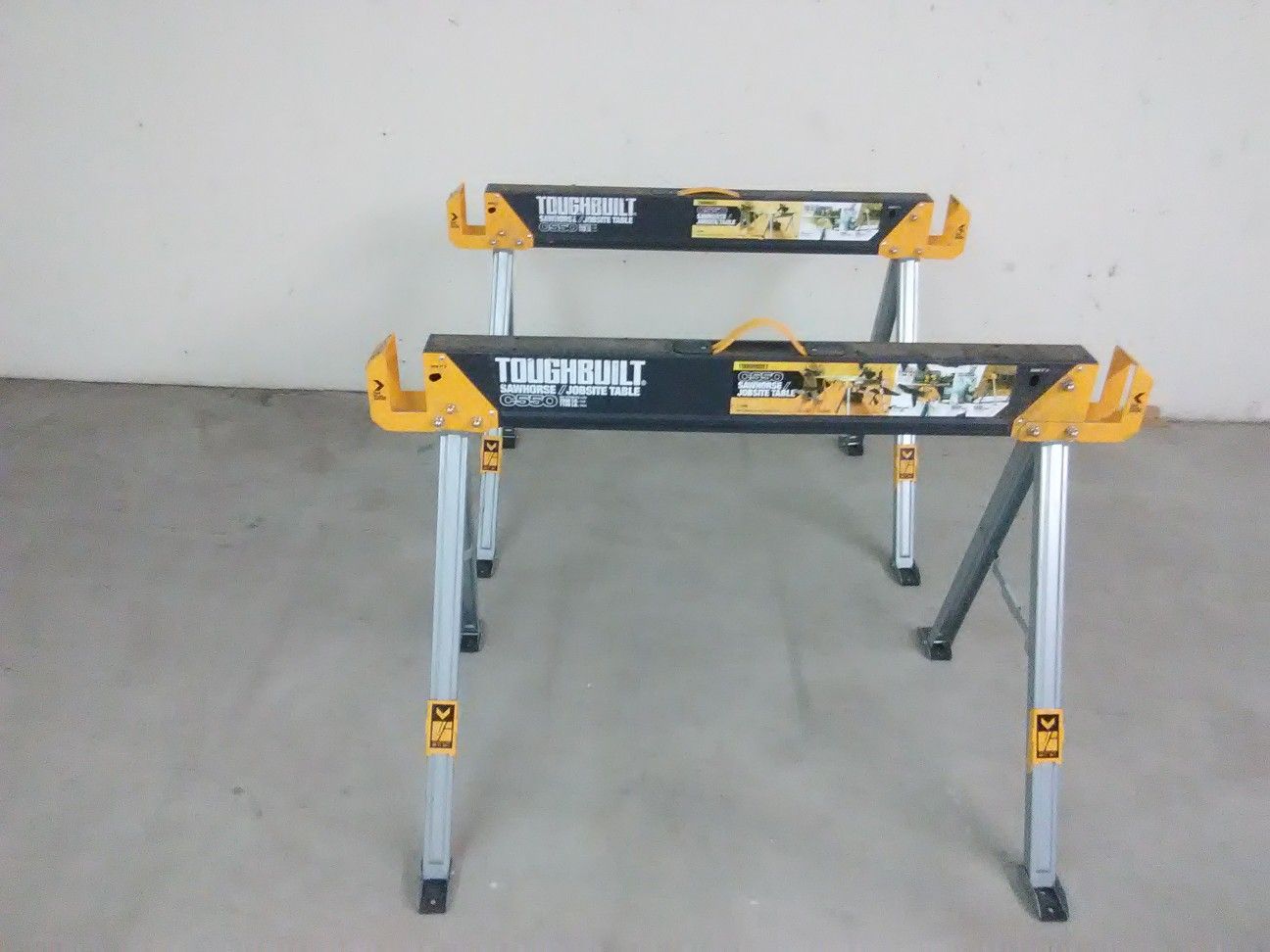 Set of 2 Toughbuilt Saw Horses