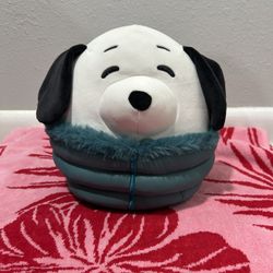 Squishmallows Peanuts Snoopy Puffer Jacket 8” Plush – Great Gift for Kids
