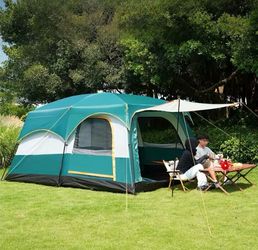 Brand New 4-6 Person Family Camping Tent - 2 Rooms & Living Area