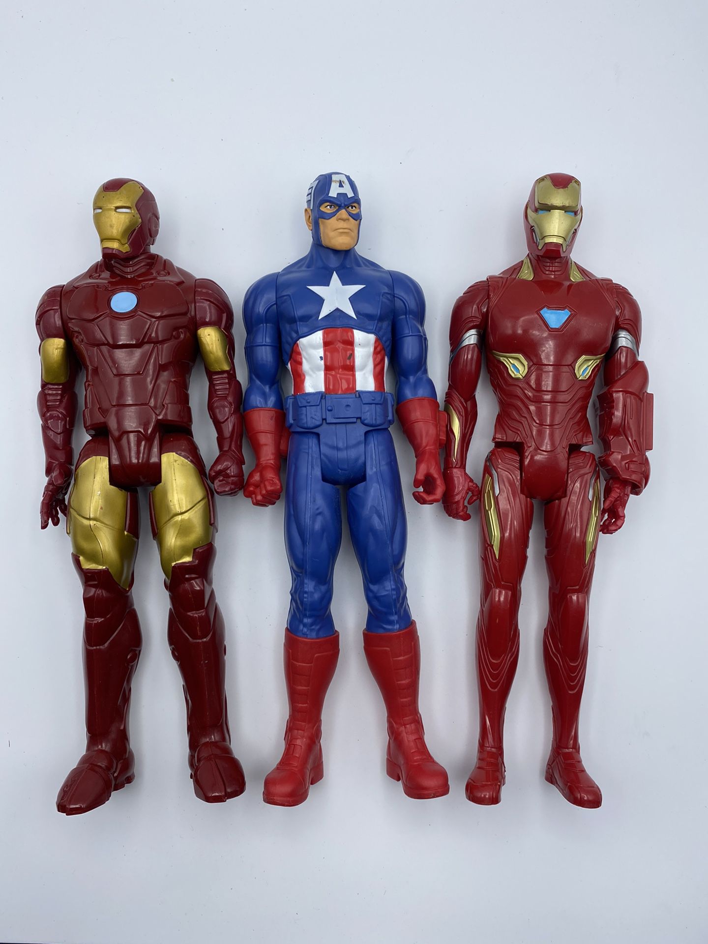Marvel Titan Series 12” Figure Lot Captain America Iron Man