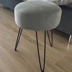 Grey ottoman / stool