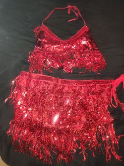 Women's Sequin Tassel Set Size Small