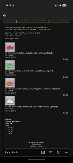 LED Individually Replaceable Christmas Lights