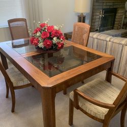 Dining room table with chairs