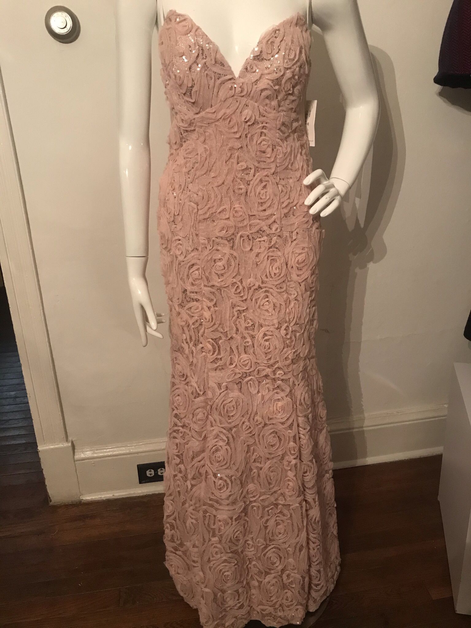 Blush Prom Dress Sleeveless Size 9
