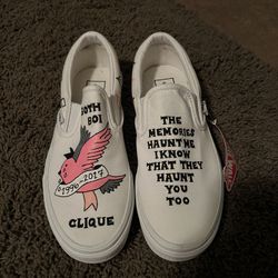 custom lil peep vans 