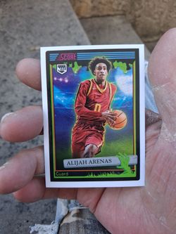 2026 Panini Score-A-Treat (NIL) Alijah Arenas #32 "Rookie" (Father, Gilbert Arenas NBA Legend) Guard USC / Chatsworth HS. Green Slime Insert. NM/M Con