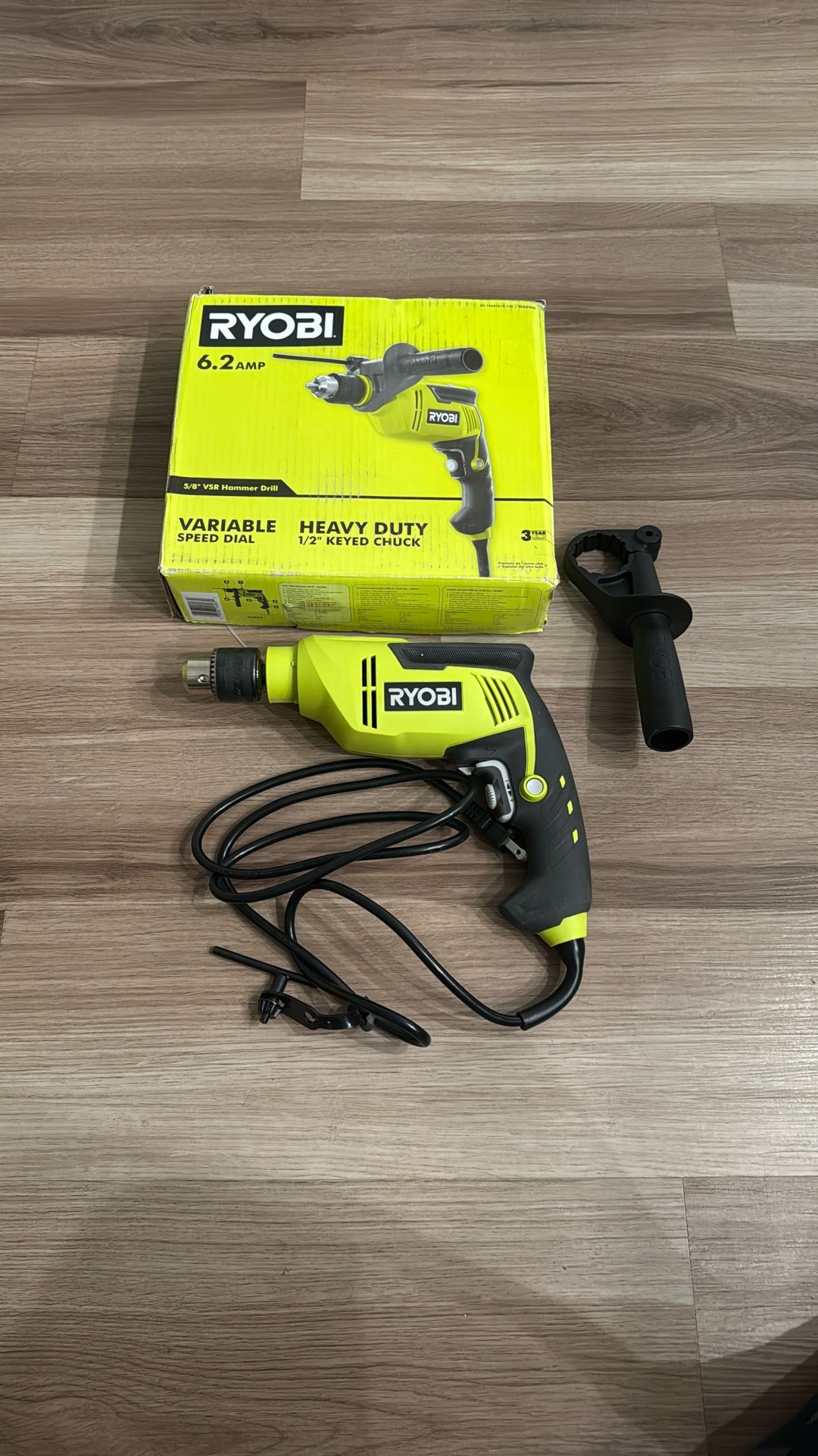 RYOBI 6.2 Amp Corded 5/8 in. Variable Speed Hammer Drill