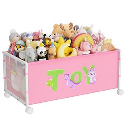 Toy Storage Organizer for Kids with Wheels