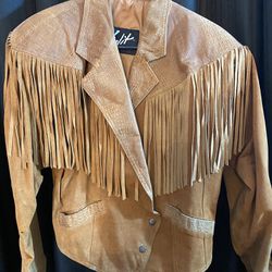 Vintage Fringe, Leather Jacket
