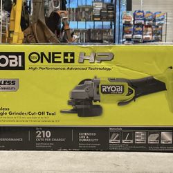 Ryobi One+ Hp Brushless 4-1/2 In. Angle Grinder 