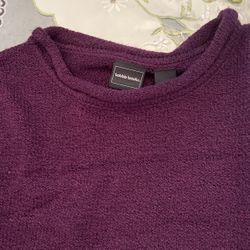 Women’s Bobbie Brooks Purple Sweater Boat Neck 