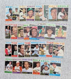 1964 Topps Baseball Card Lot of 30 Total DIFFERENT Baseball Cards World Series Rookie