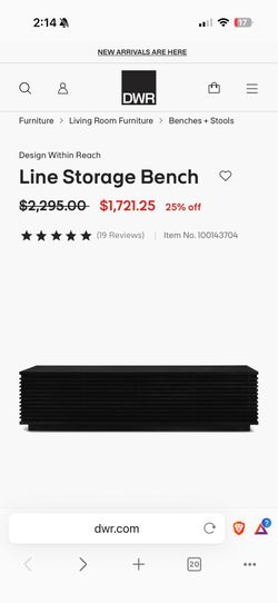 Bench - storage bench