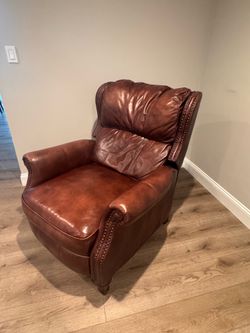 Leather recliner
