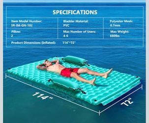 Swimline Original Inflatable Suntan Tub Lounge Float with Adjustable Shade, Mint