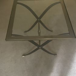 Glass Side Table 