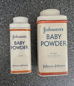 Antique J&J Baby Powder Set