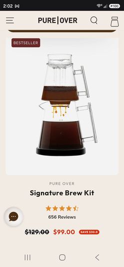 PURE OVER - All Glass Coffee Brewer