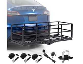 61 X 25 X 16 Inch Foldable Hitch Cargo Carrier For 2 Inch Hitch Receiver