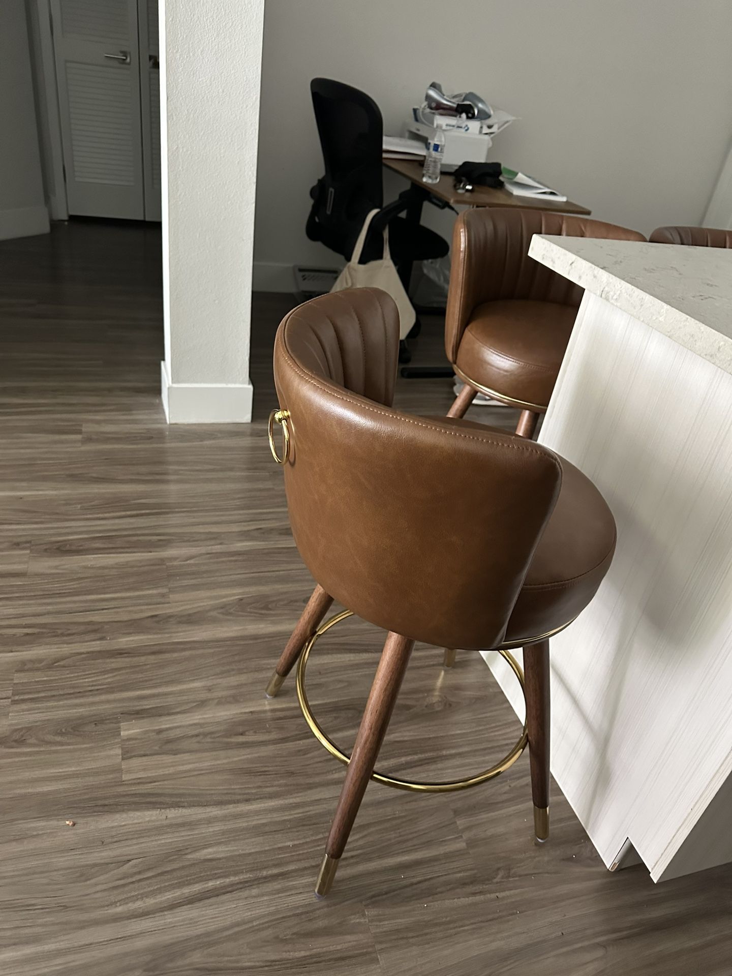 Counter Height Bar Stools Set of 4, 26 inch Swivel