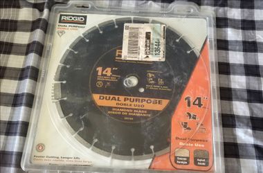 RIDGID 14-inch Dual-Purpose Diamond Blade (Model CC14X)