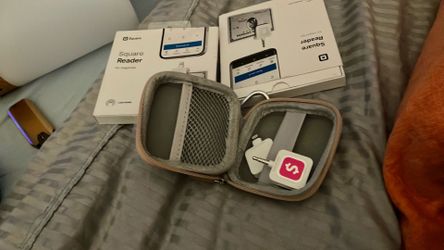 Two android 2 I phone square card readers never used