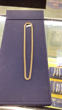 22” 10k Cuban link chain