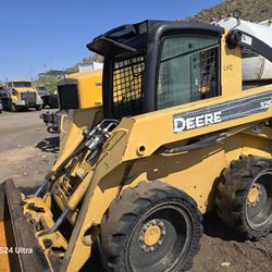 john deere 320 skidsteer ac cab hi flow 