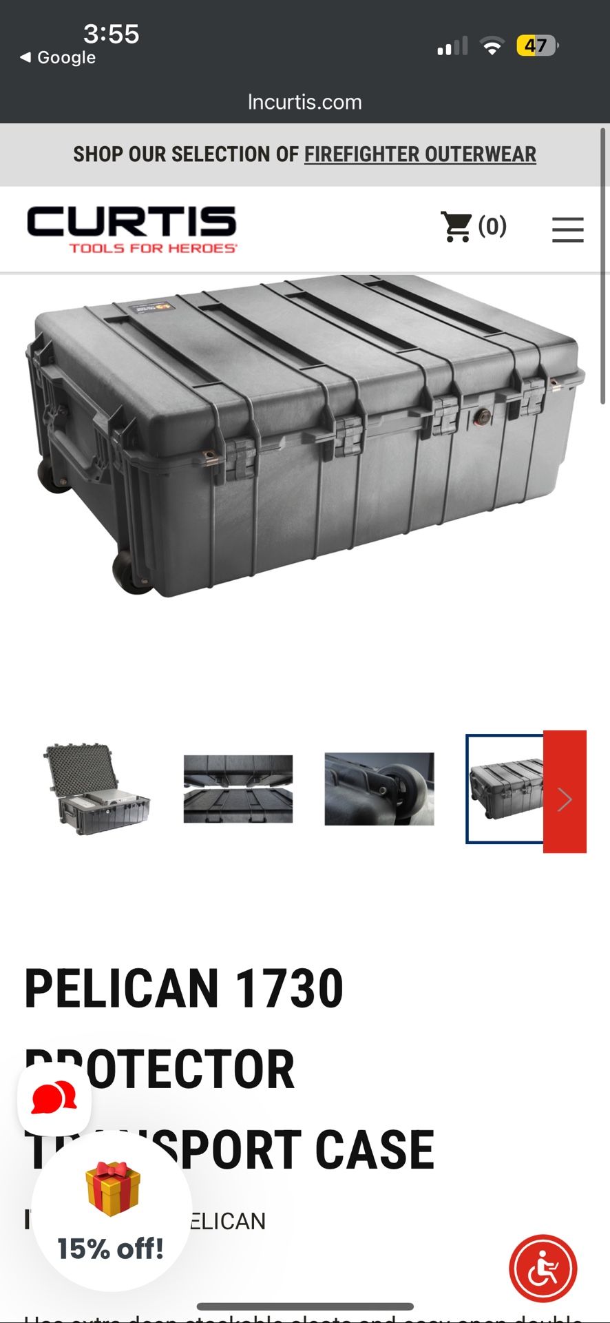 Pelican 1730 Protector Transport Case
