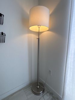 IKEA Floor Lamp – Modern Standing Lamp w/ White Shade