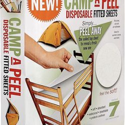 Camp A Peel Disposable Fitted Sheets