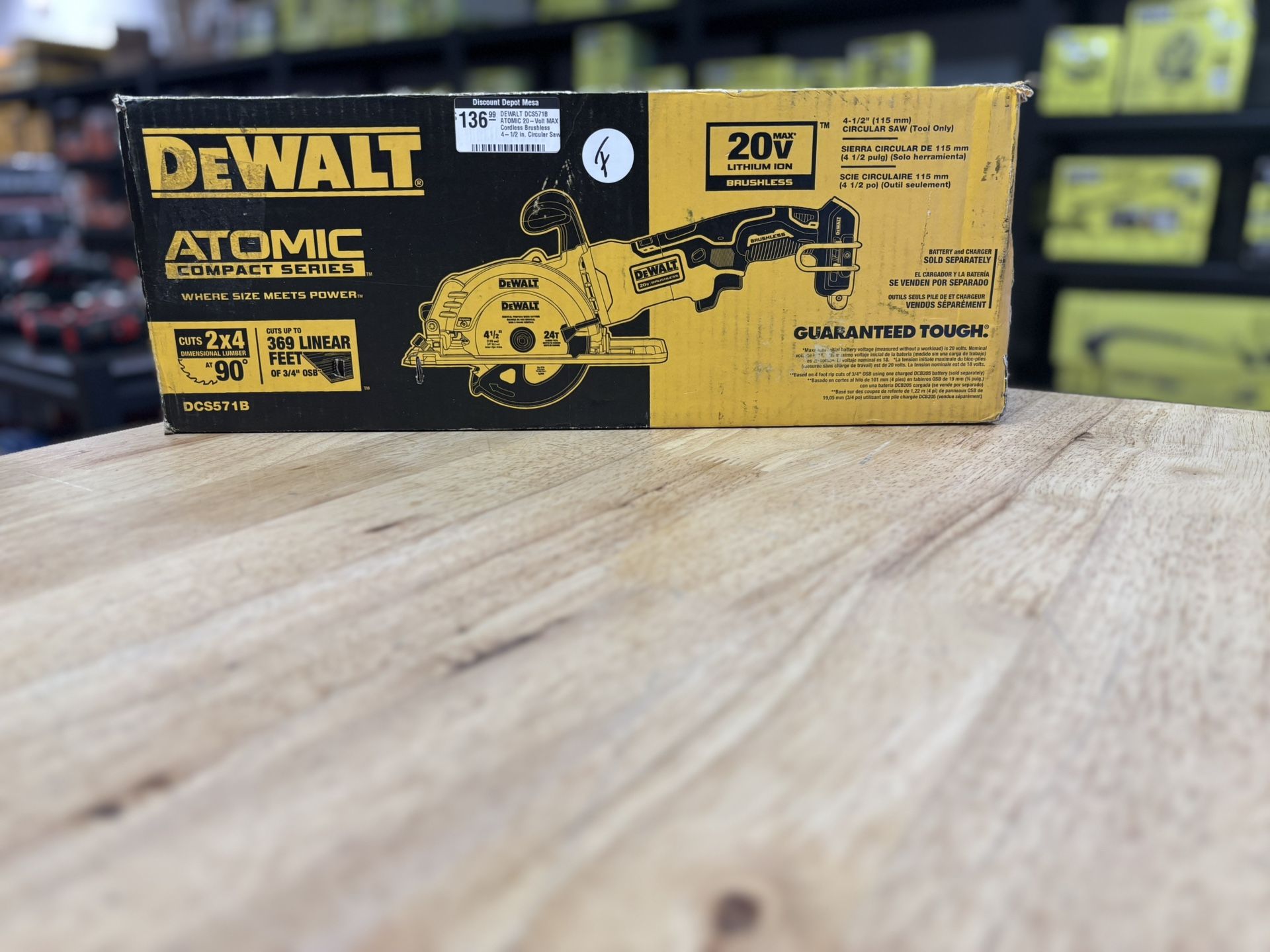 ATOMIC 20V MAX Cordless Brushless 4-1/2 in. Circular Saw (Tool Only)