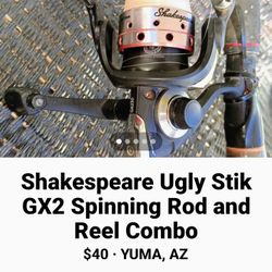Shakespeare Ugly Stik GX2 Spinning Rod and Reel Combo