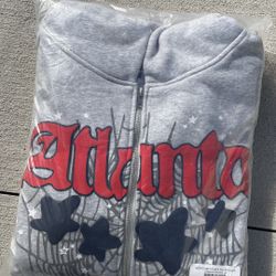 Gray Atlanta Spider Hoodie