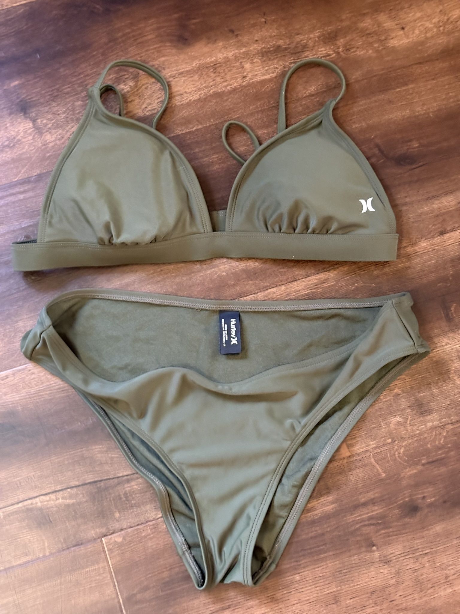 Hurley Olive Green Bikini Set