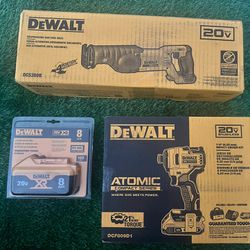Dewalt Atomic Impact Driver And Reciprocating Saw Combo