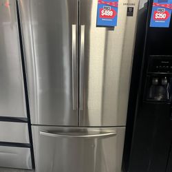 36” SAMSUNG  STAINLESS STEEL FRIDGE REFRIGERATOR NEVERA HELADERA FRIO REFRIGERADOR GOOD CONDITION DELIVERY 🚚 FREE WARRANTY 100 DAYS