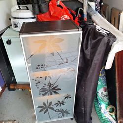 New 42x16x12 frosted glass floor  cabinet