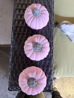 Ceramic Pink Pumpkins 