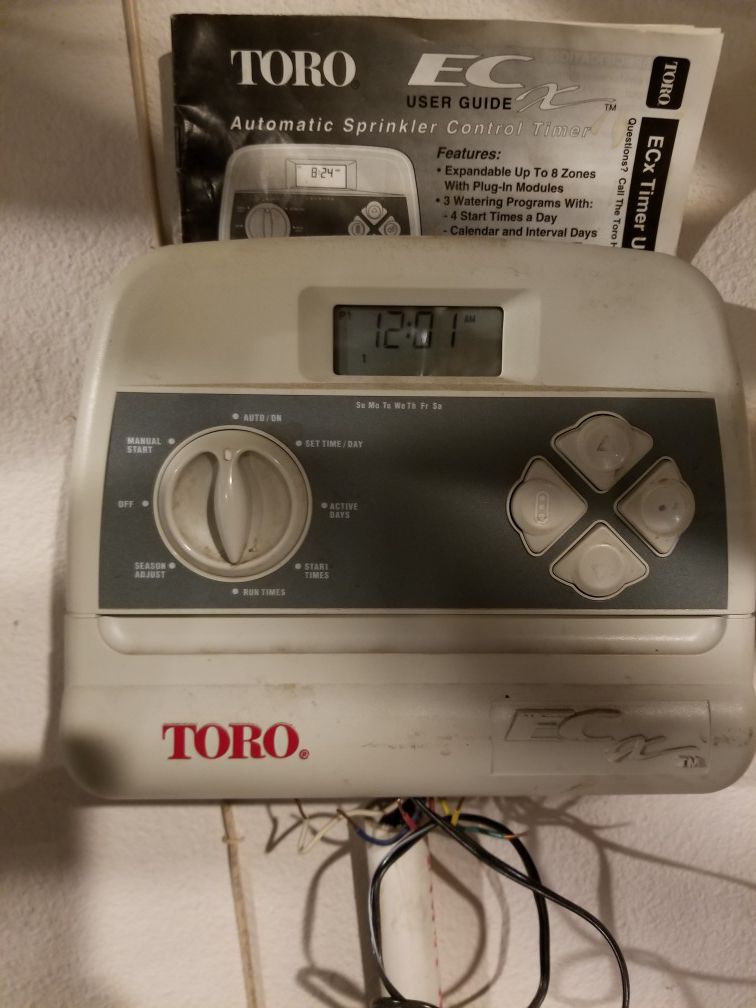 Toro Automatic 4 Zone Sprinkler control