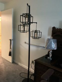 Floor lamp rod iron