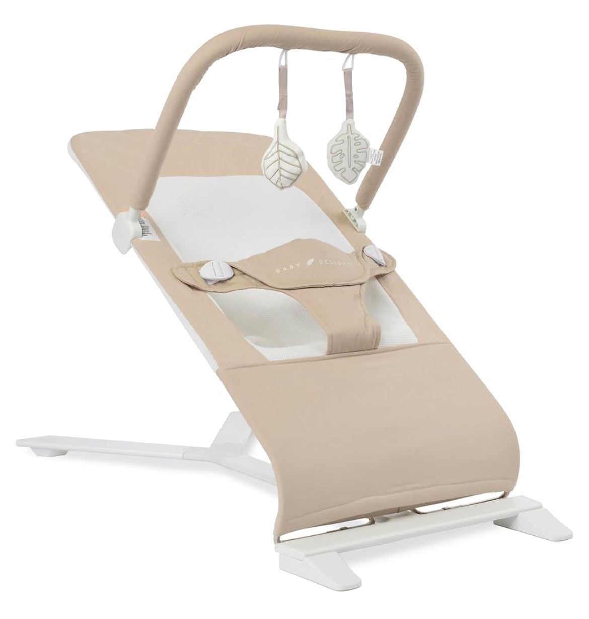 Baby Delight Alpine Deluxe Portable Bouncer, Infant, 0-6 Months, 100% GOTS Certified Cotton Fabrics, Organic Oat