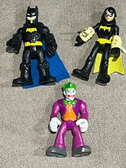 Imaginext lot of 3 DC comics villains Batman & Batgirl & Joker